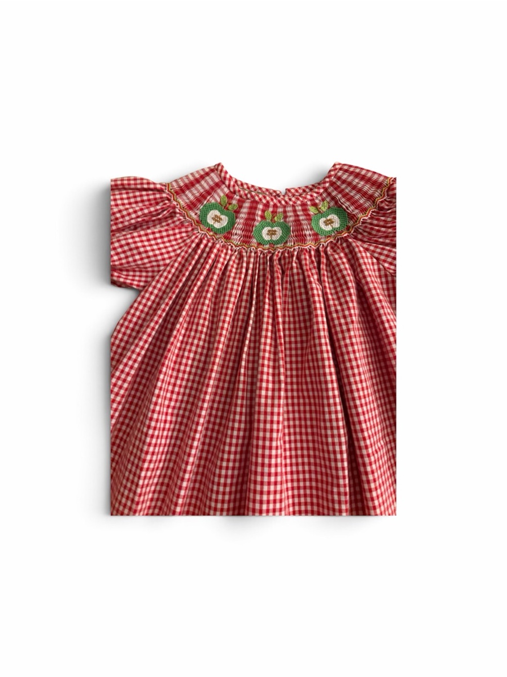 Velani Classics Red and White Smocked Dress EUC SZ 3 - Picture 2 of 2